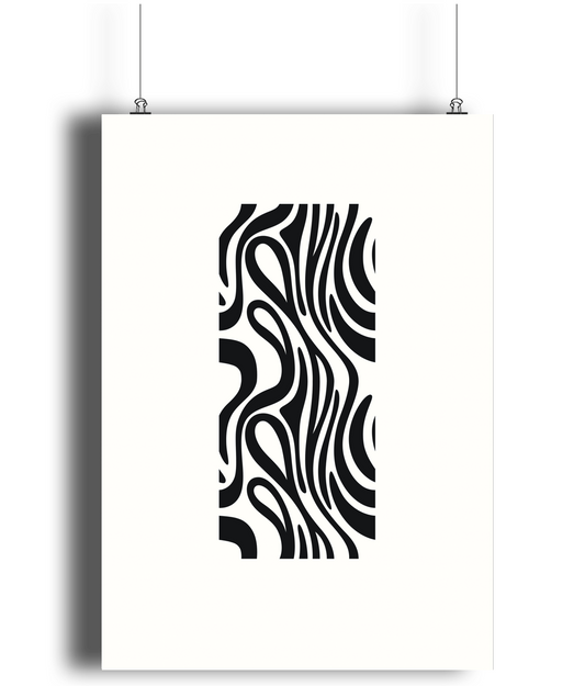 Fluid Stripes Art Print