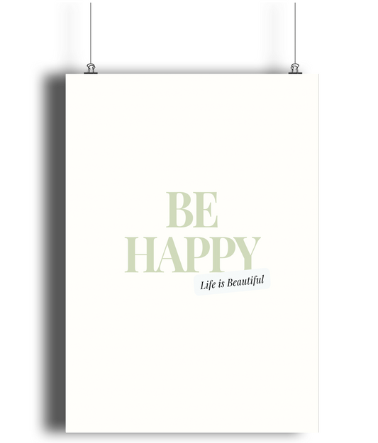 Be Happy Print