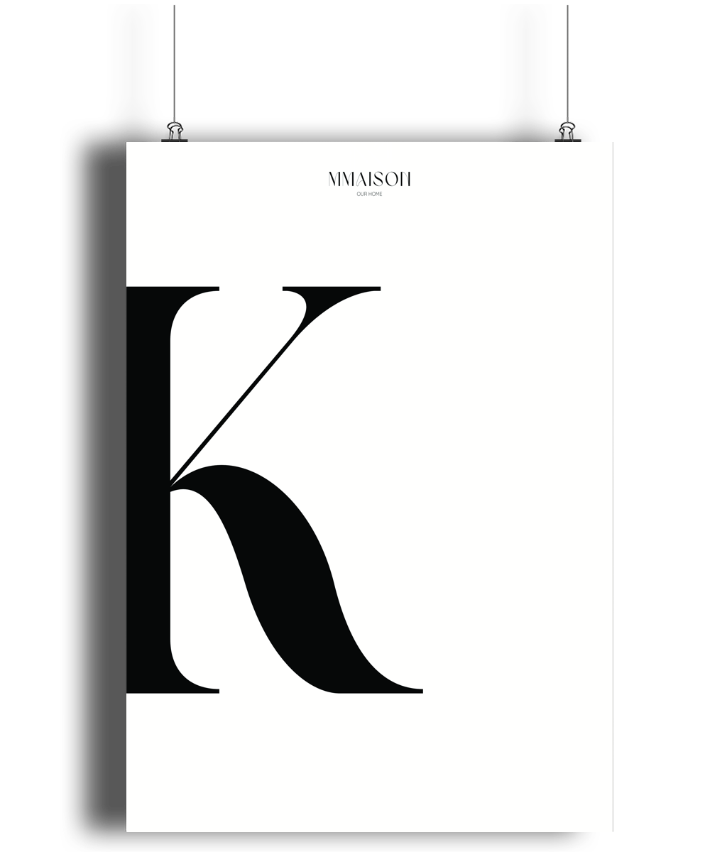 Letter "K" Print