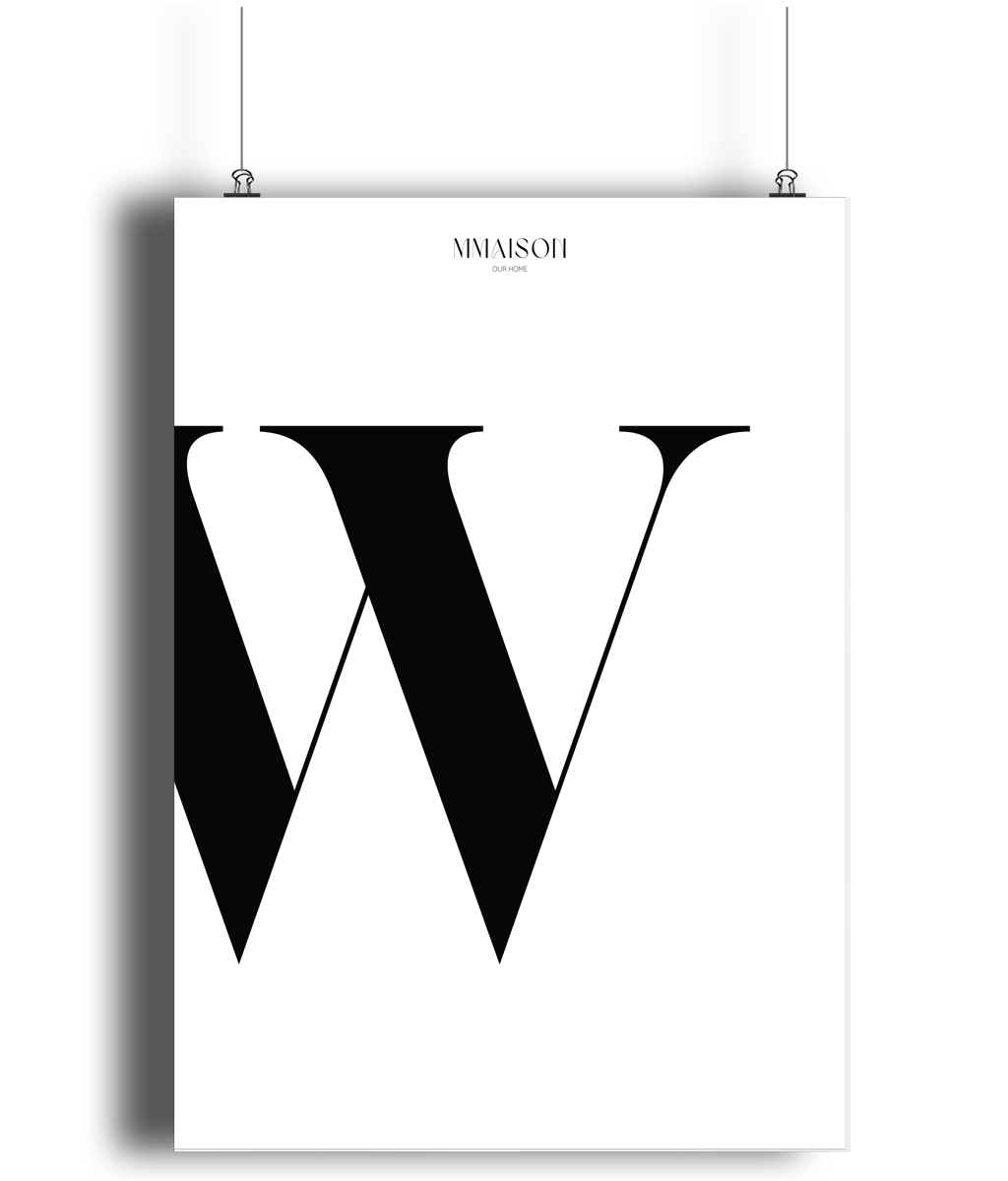 Letter "W" Print