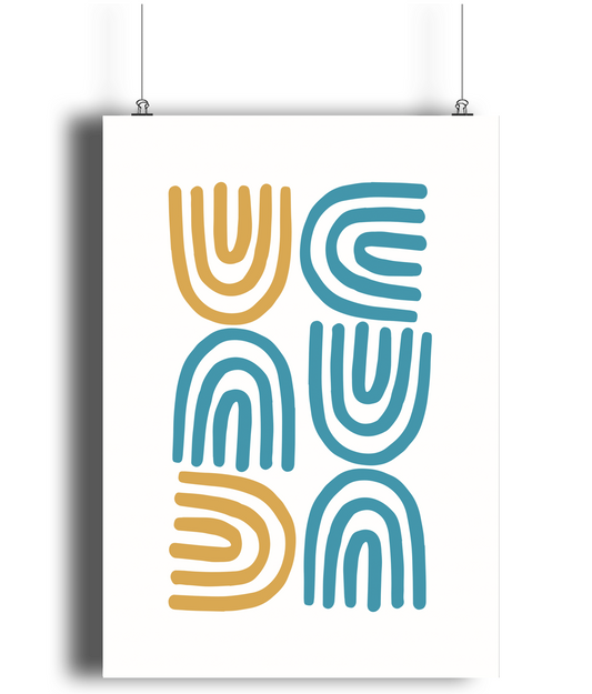 Modern Arch Pattern Art Print