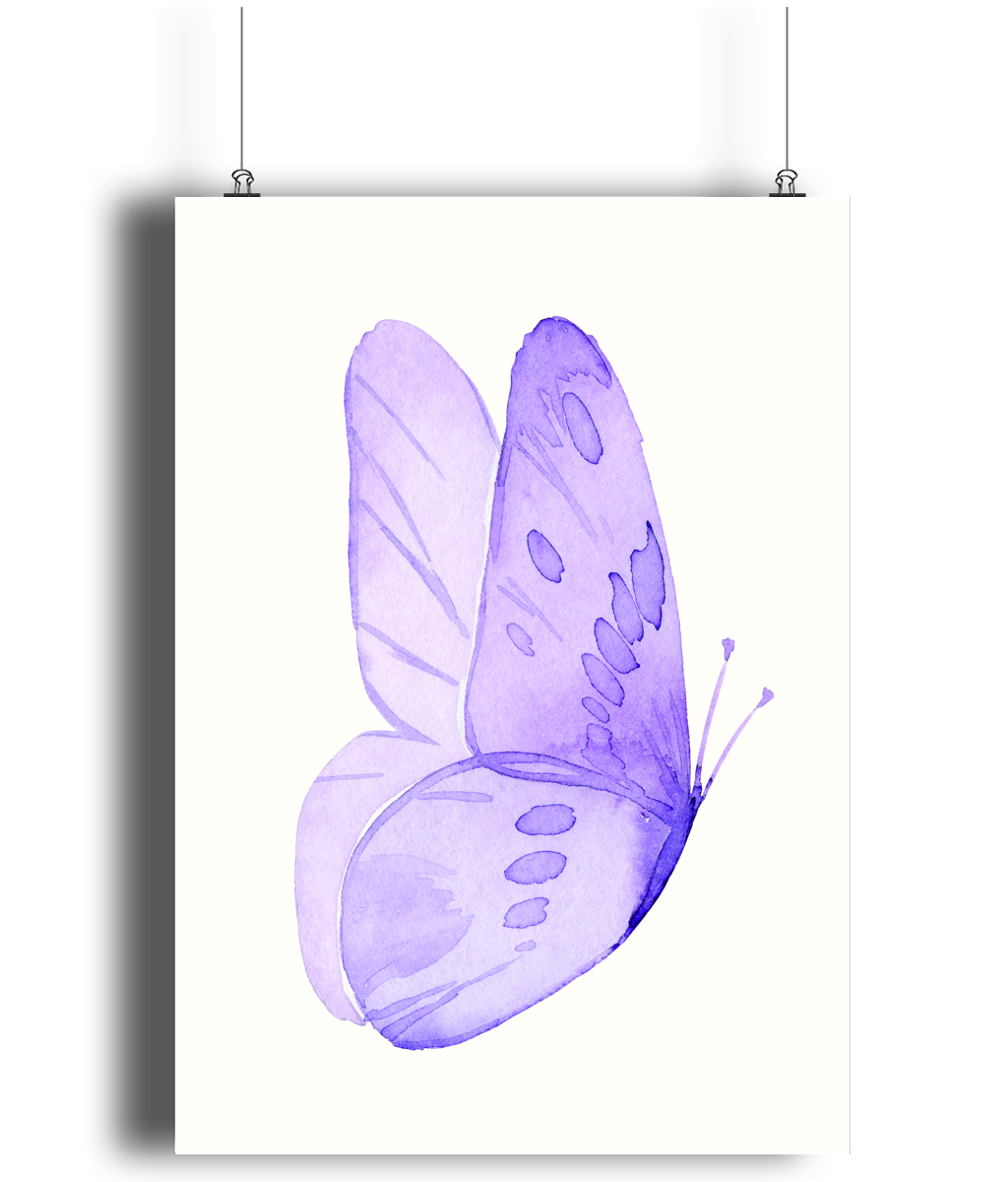 Purple Butterfly Art Print