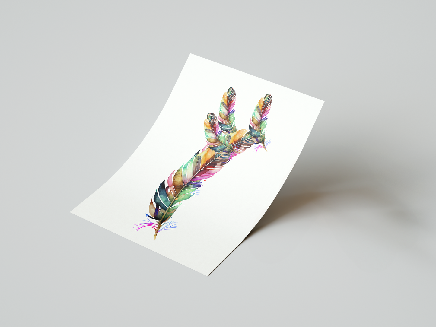 Rainbow Bird Art Print