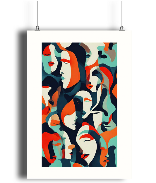 Expression in Layers Art Print