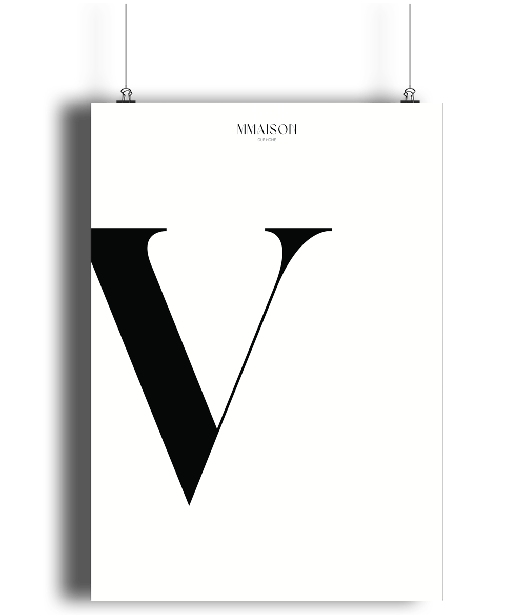 Letter "V" Print