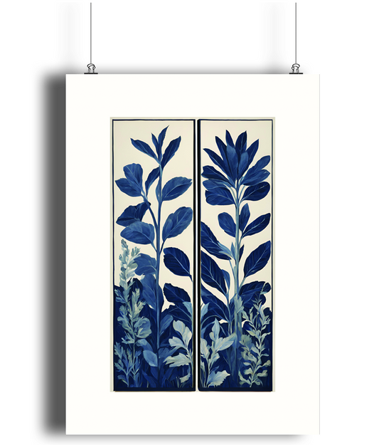 Indigo Botanical Art Print