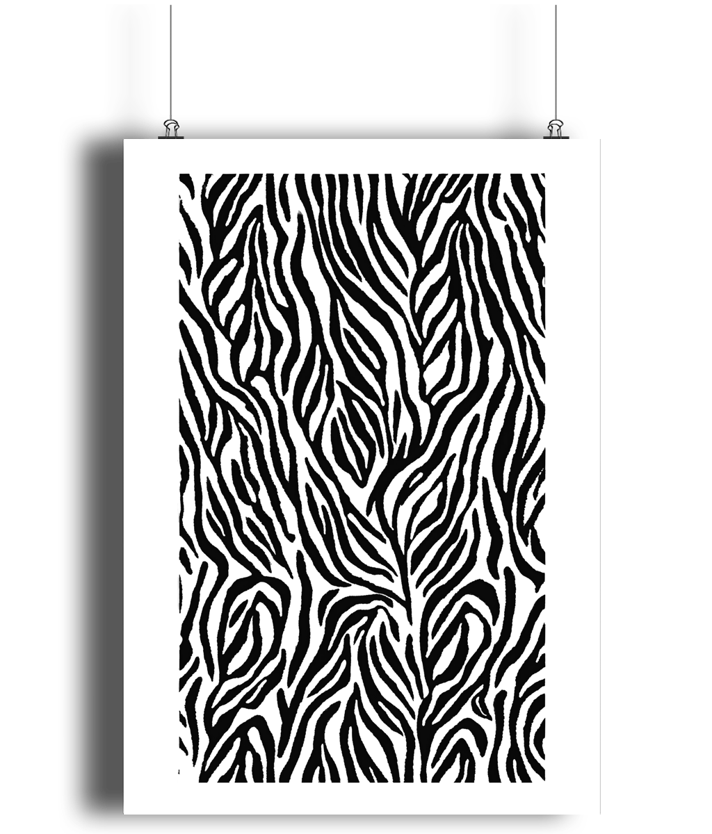 Zebra Pattern Print