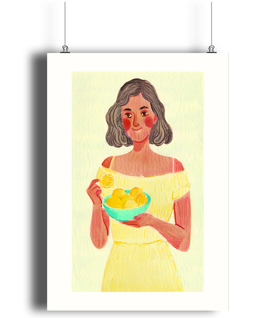 Lemon Bliss Art Print