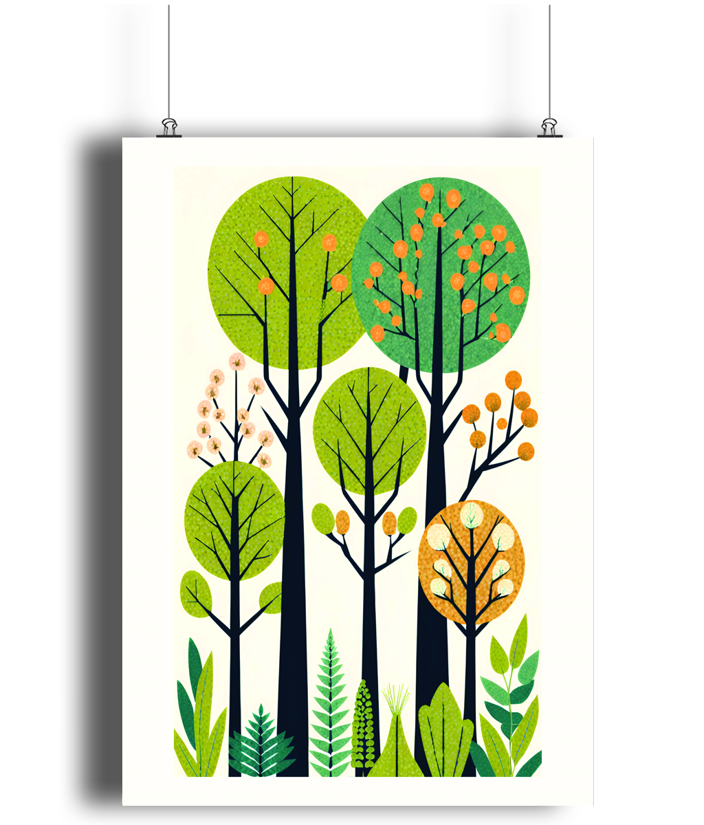 Botanical Trees Art Print