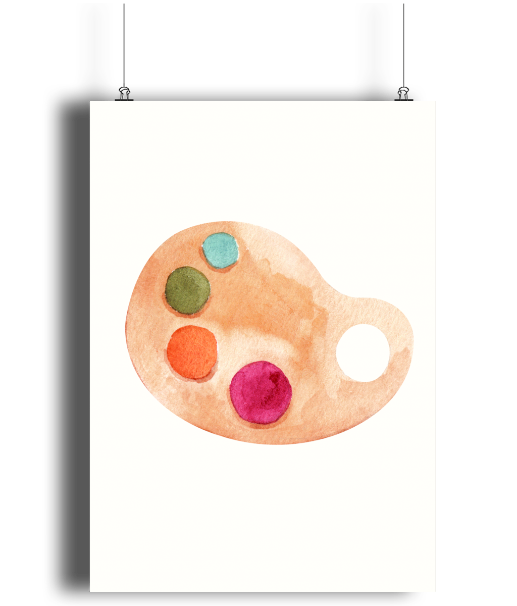 An Artist’s Palette Art Print