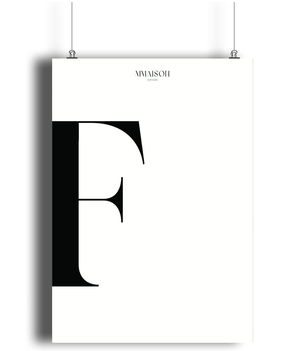 Letter "F" Print