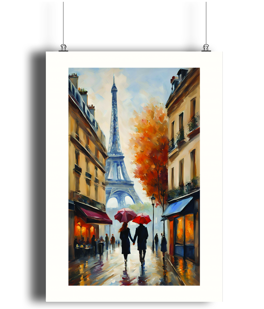 Romantic Stroll Art Print