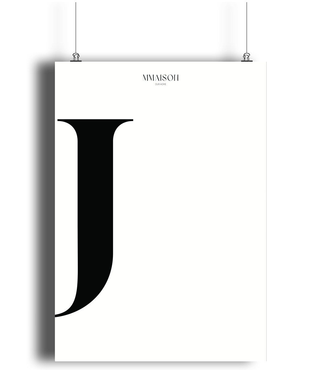 Letter "J" Print