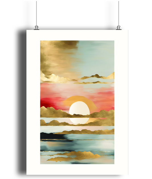 Golden Horizon Art Print