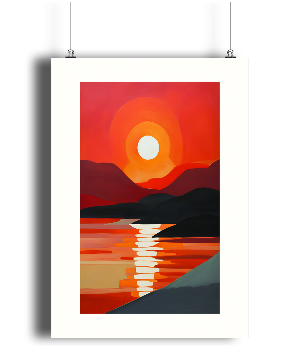 Red Horizon Art Print