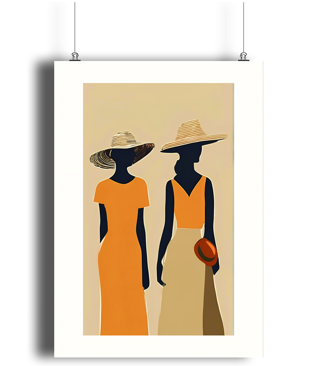 The Two Women Art Print 2