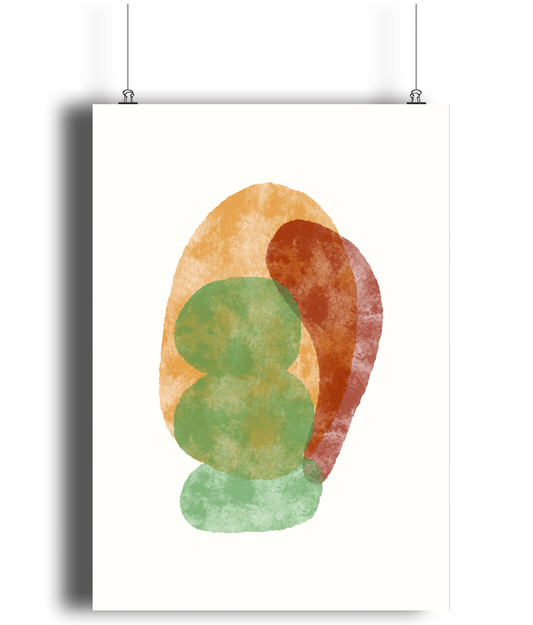 Layered Warmth Art Print