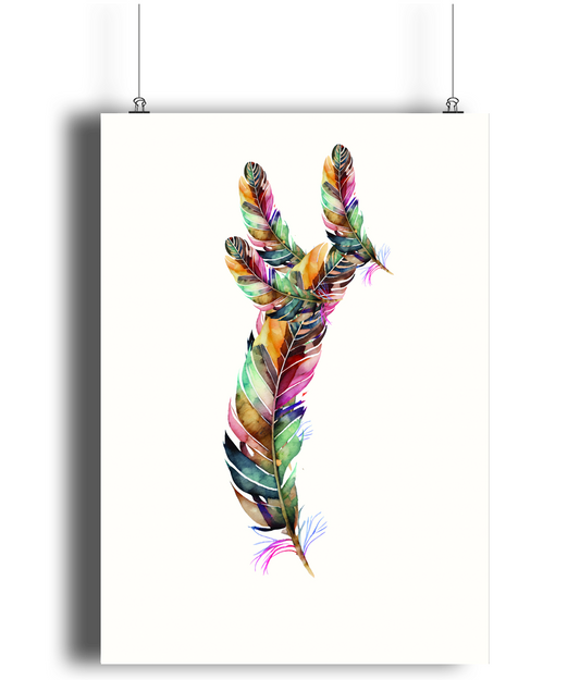 Rainbow Bird Art Print