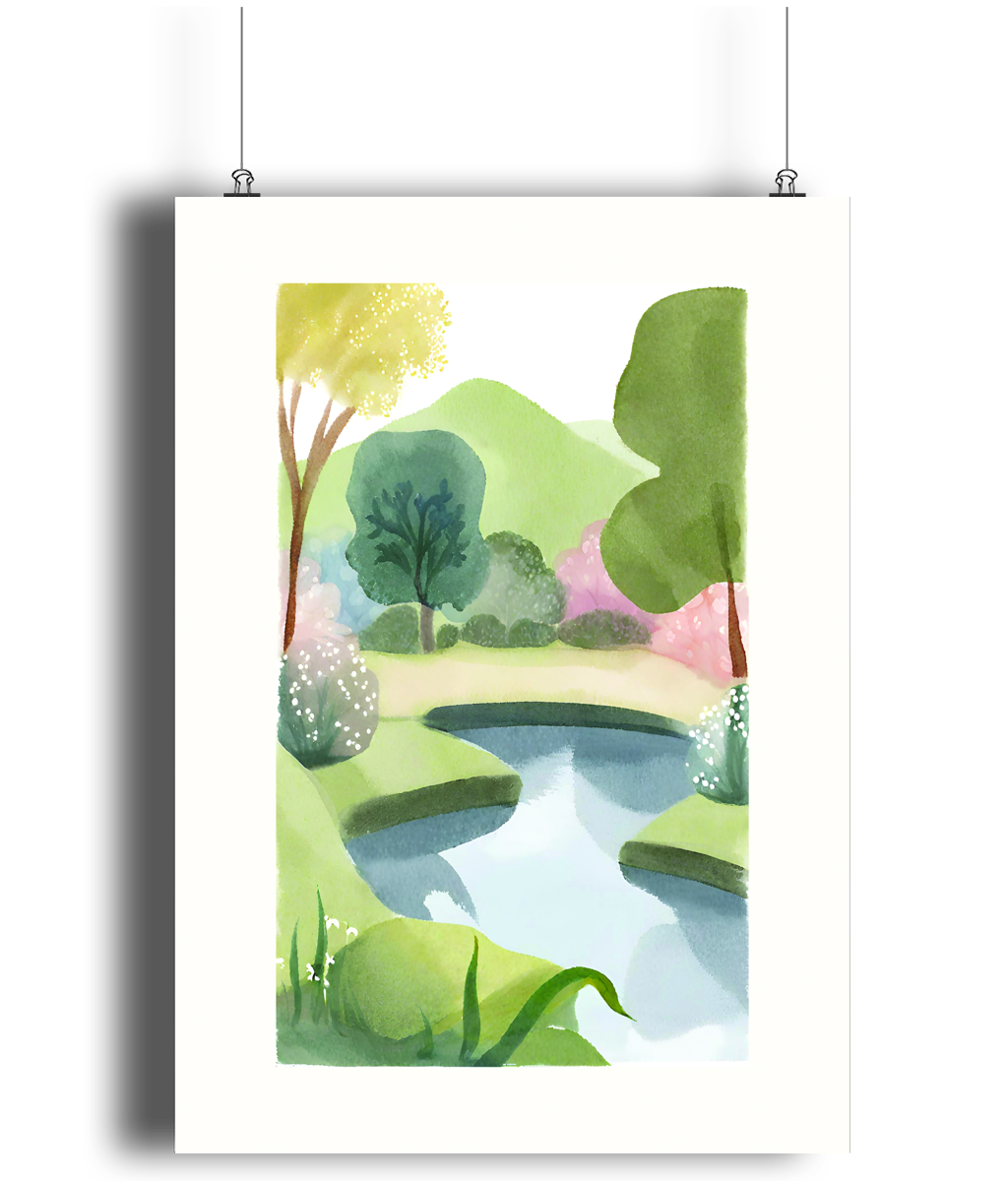 Tranquil Garden Art Print