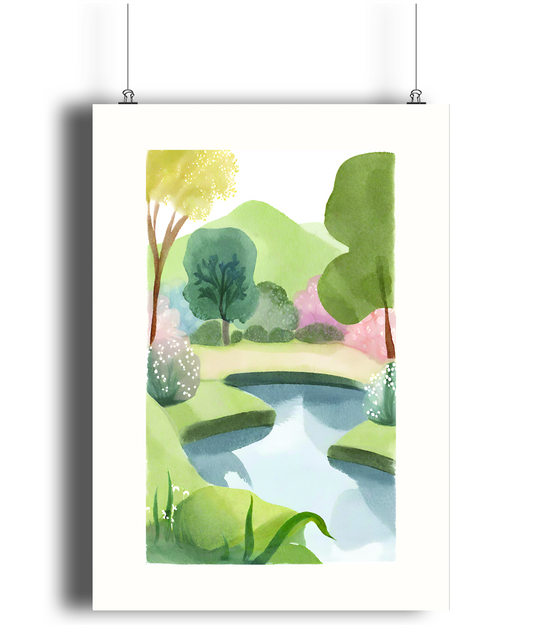 Tranquil Garden Art Print