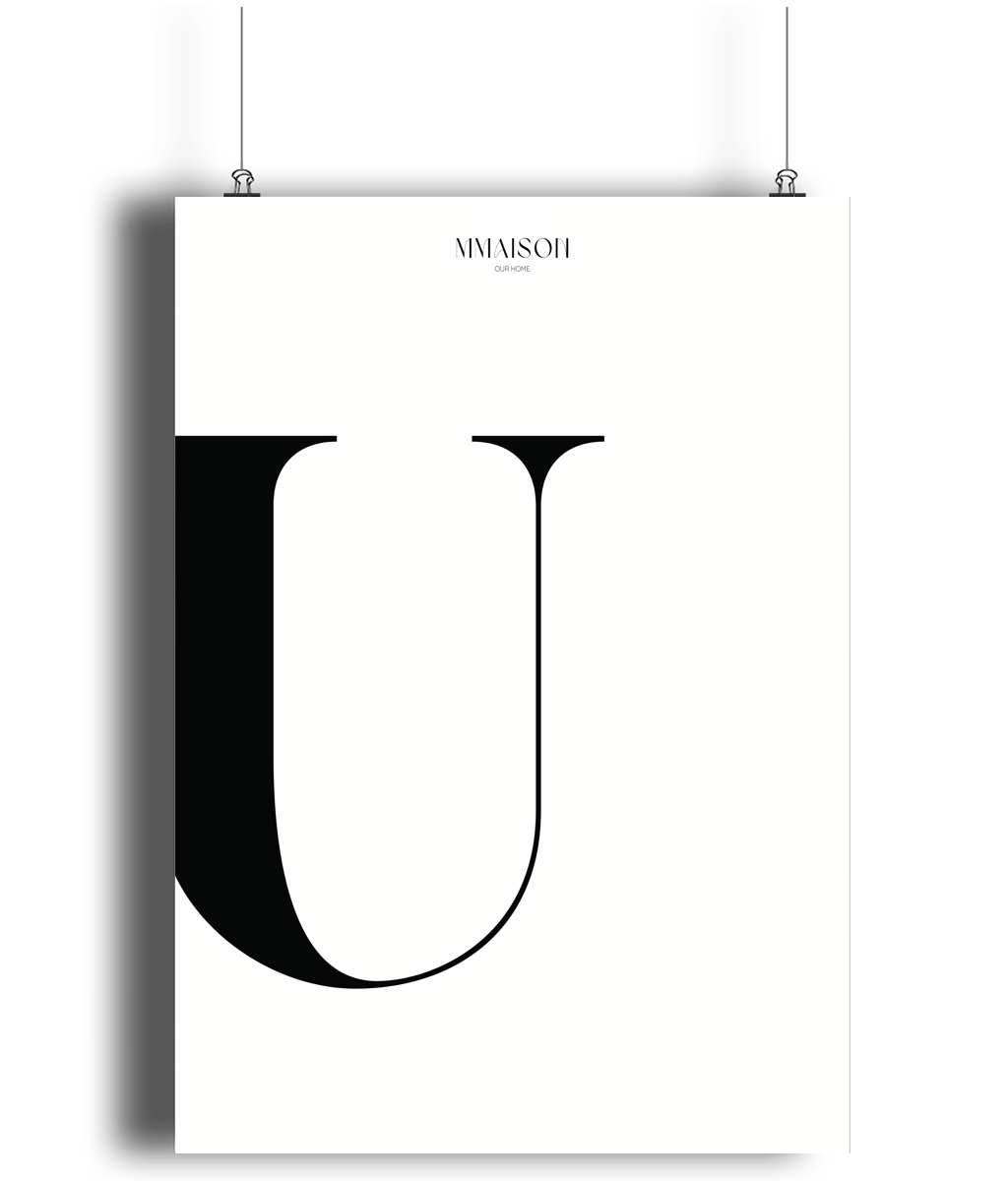 Letter "U" Print