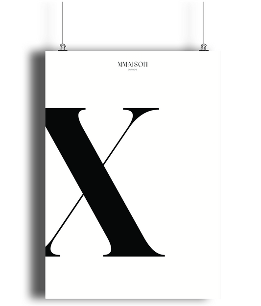 Letter "X" Print