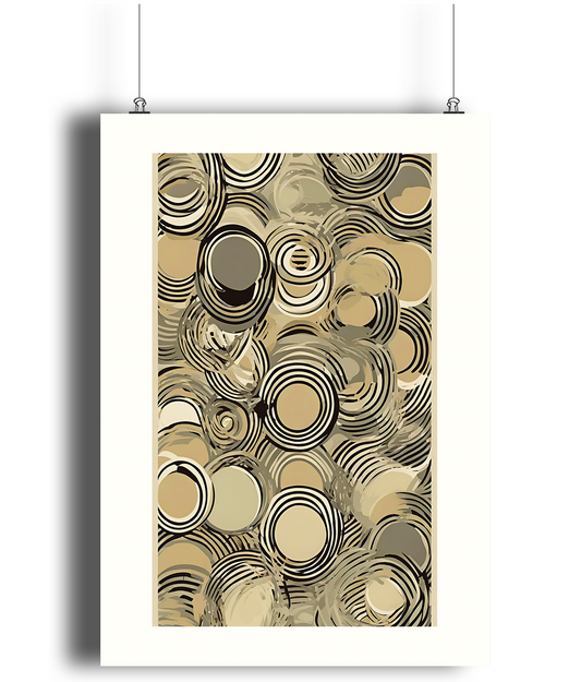 Echoed Circles Art Print 2